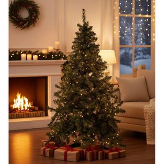 Dmora &Aacute;rbol De Navidad Tinsel, 91 Ramas, Made In Italy, 250h Cm Verde