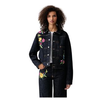Kenzo Giacca in denim Wildflower - - Jackets - Donna - Blu - XS