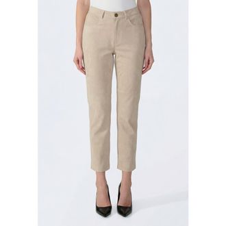 FURNIQ Suede Trousers in Beige at Nordstrom, Size X-Small 30