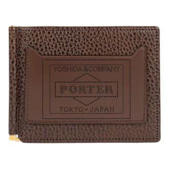 Porter-Yoshida & Co. Wallets & Cardholders, male, Brown, ONE SIZE, Glaze Money-clip Wallet