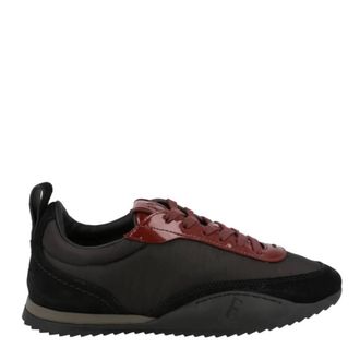 Ferragamo Detroit Patent Leather Trim Sneakers, Size 10