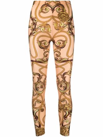 Philipp Plein Leggings New Baroque con stampa - Toni neutri
