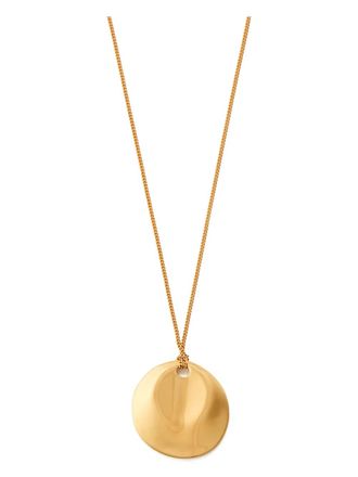 Nina Ricci dented-medallion necklace - Oro
