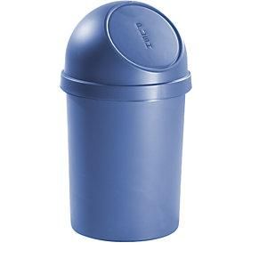 Helit Recipiente Para Residuos Con Trampilla De Polipropileno Azul