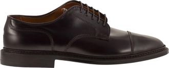 Alden Alden leren derbyschoenen met cap toe