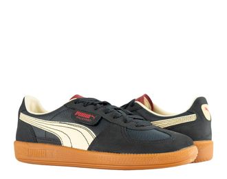 Puma Mens Puma Palermo Players Lane Sneakers 398525-01 Puma Black-Intense Red