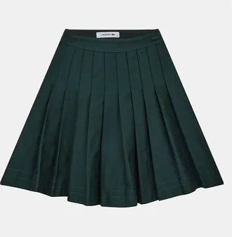 Lacoste Womens Jupe Mini A-Line Skirt - Green - Size: 14 42
