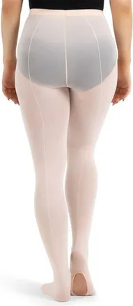 Capezio Mesh Transition Tight w/ Mock Seam in Bright Pink at Nordstrom, Size Large/x-Large