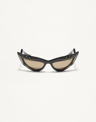 Valentino Occhiale Cat-Eye In Acetato unisex NERO/BRONZE 56