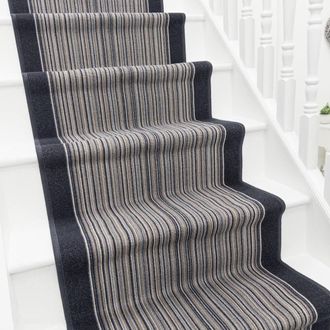 Runrug Stair Runner Carpet - Durable, Non-Slip, 5.4mm - Carnaby in Dark Grey | Size: 80 cm x 540 cm