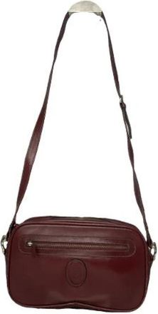 Cartier Pre-owned Polyester Schoudertas - Dames - Vintage Schoudertas - Rood - ONE Size - Polyester - Vintage