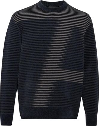 A|X Armani Exchange Donkerblauwe Pullover - Heren - Ronde hals truien - Blauw - XS - Truien & Vesten