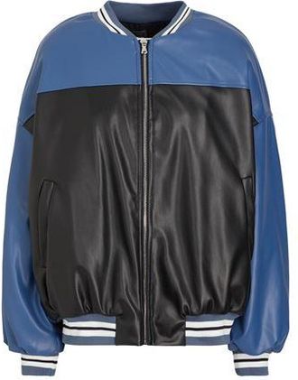 8 by YOOX OVERSIZED COLOR BLOCK BOMBER JACKET