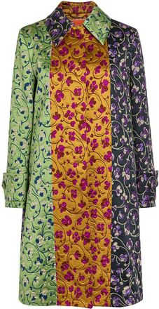 La DoubleJ LA Double J Precious Floral-jacquard Woven Coat - Yellow - L (UK14 / L)