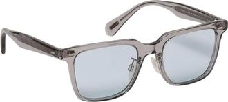 Oliver Peoples Accessoires, Heren, Grijs, ONE Size, Stijlvolle transparante montuur zonnebril