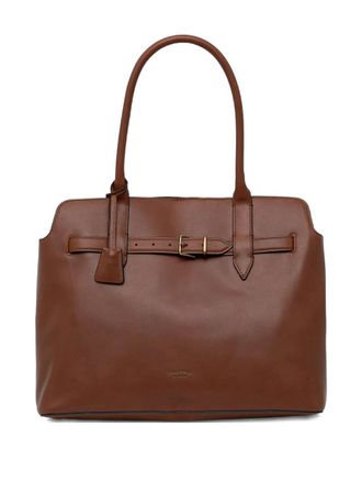 Marc O'Polo Buckle Strap Tote Bag - Brown