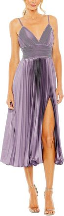 Mac Duggal Pleated Midi Dress