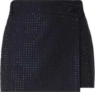 Pinko Soave Rok - Dames - Korte rokken - Blauw - M - Rokken