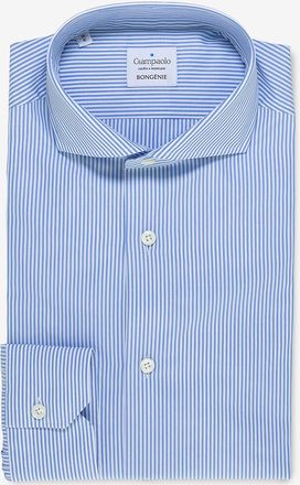 Giampaolo Lang&auml;rmeliges Hemd aus Baumwolle mit feinen Streifen