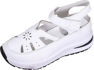 Generic White Women Sandals with Platform Base and Secure Closure for A Functional and Chic Warm Weather Footwear
