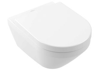 Villeroy & Boch Architectura - Inodoro Mural Con Asiento Softclosing, Rimless, Twistflush, Ceramicplus, Blanco Alpino 4694clr1