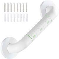 OEM Barra De Apoyo Antideslizante Blanca De 30 Cm Para Ba&ntilde;o, Pasamanos Sencillo Sin Barrera - Crezuo