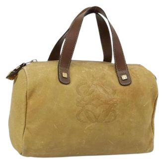 Loewe Pre-owned Hand Bag - Dames - Pre-owned - Geel - Maat: ONE Size Leer