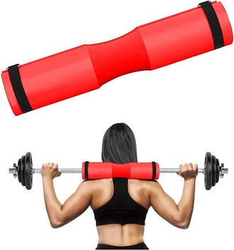 Trade Shop Trade Shop - Barbell Squat Pad Cuscino Bilanciere Collo Per Sollevamento Pesi Squat 45x10 Cm - Rojo