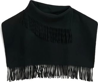 By Malene Birger Sjaal met franje - Zwart