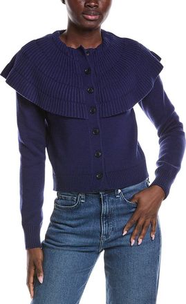 Derek Lam Murray Capelet Wool-Blend Cardigan