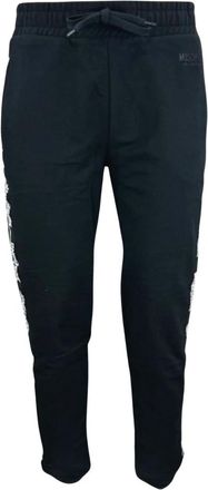 Moschino Logo-tape joggingbroek - Heren - Sweatpants - Zwart - 2XL - Katoen - Broeken