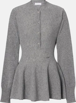 Stella McCartney Top peplum in lana vergine