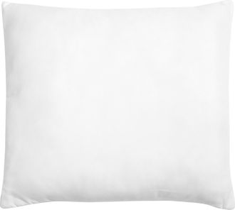 Beliani Beliani - Almohada De Poli&eacute;ster Blanco 80 X 80 Cm Perfil Bajo Microfibra Relleno Suave Errigal