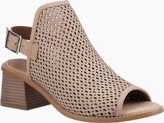 Hush Puppies Womens Louise Womens Heeled Sandals - Brown - Size: 4