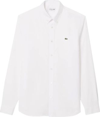 Lacoste Hombre, Camisas, Blanco, Talla: M