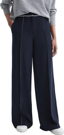 Reiss Oriel Side Stitch Wide Leg Trouser