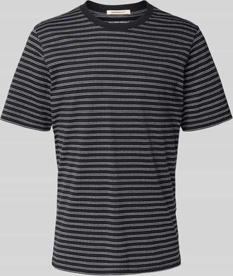 Jack & Jones Jack & Jones T-Shirt mit geripptem Rundhalsausschnitt in BLACK, Größe L