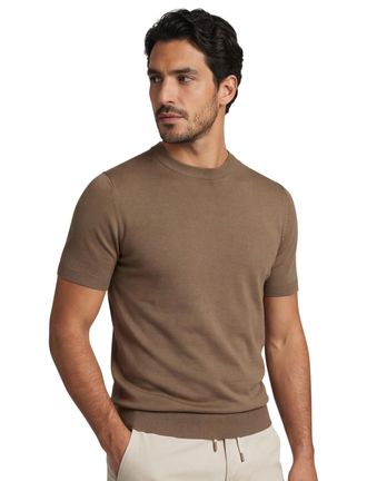 Cavallaro Bruine T-shirt ronde hals Cavallaro viscose