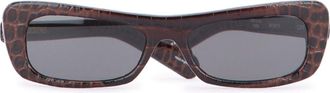 Jacquemus Womens Les Sunglasses Brown Calf Leather