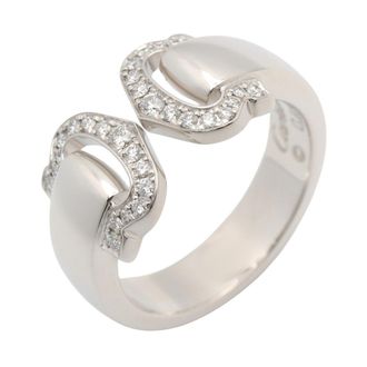 Cartier Silver Clear White Gold (18K) Band Ring (Pre-Owned)