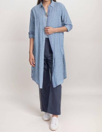 Johnny Was Tessa Relaxed Overshirt In Blue