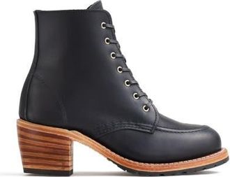 Red Wing Shoes Clara Boundary Leather Boot in Black Boundary at Nordstrom, Size 6.5