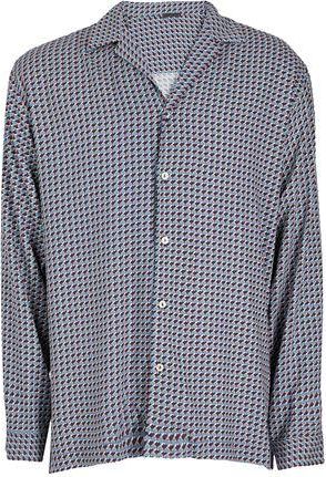 8 by YOOX PRINTED VISCOSE FLUID SHIRT