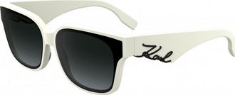 Karl Lagerfeld Womens KL6161S 63 105 Sunglasses - White - One Size