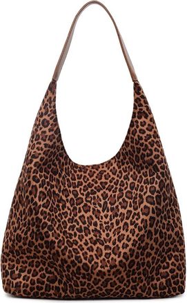 Generic Leopard Print Shoulder Bag for Women Hobo Bags Stylish Tote Bag Simple Commuting Bag for Daily Use