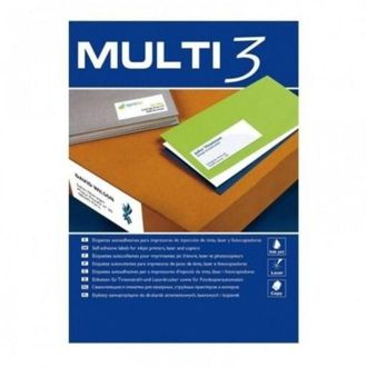 OEM Etiquetas Adhesivas Multi 3 Blanco Recto 500 Hojas 105 X 42,4 Mm