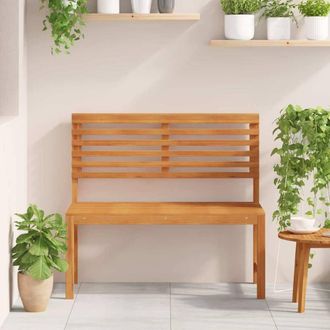 Berkfield Home Modern Garden Bench 100x50x91 cm Solid Wood Acacia in Brown | Size: 100 x 50 x 91 cm