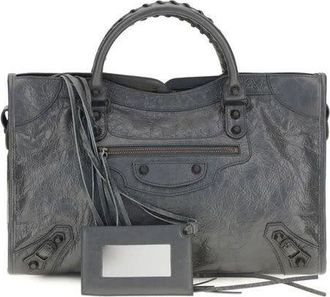 Balenciaga Le City Shoulder Bag Gray