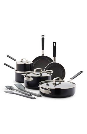 GreenPan x Bobby Flay Professional Ceramic Nonstick 13-Piece Cookware Set in Black at Nordstrom