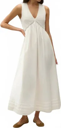 Faithfull The Brand Fiora Midi Dress In White
